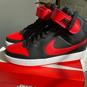 Red Nike Court Borough Mid 2 (GS)
